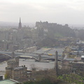 View of Edinburgh Castle from the near by hill