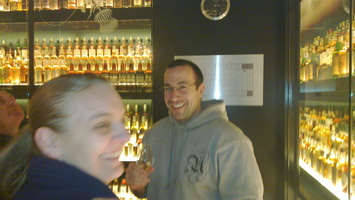 Ben Nadel having his first shot of whisky