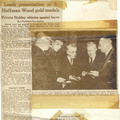 Hoffman Gold Awarded 1955 Yorkshire post