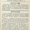 Glenny Gibbs Marriage announcement 1910