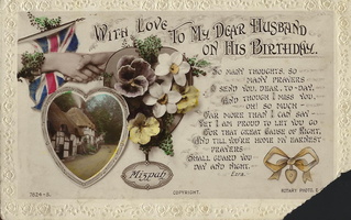 Joshua Dawson b. 1884 Birthday Card